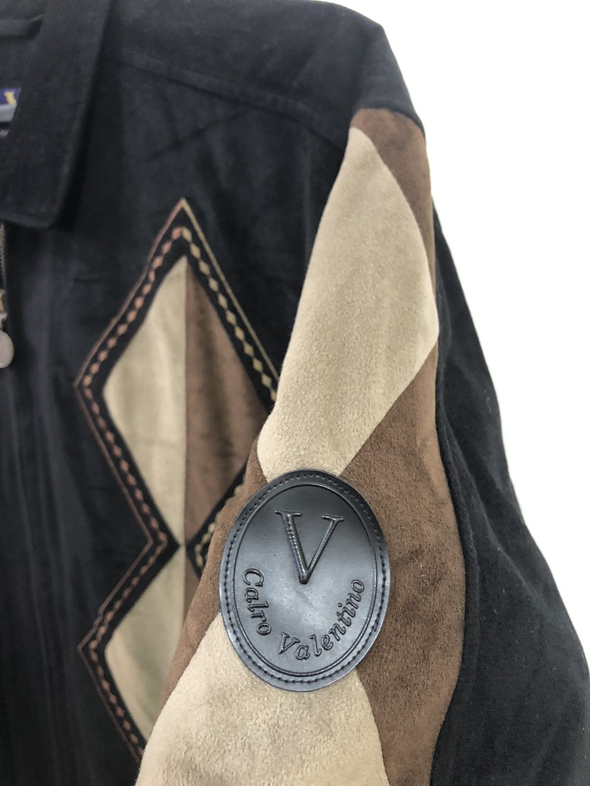 Vintage Vintage CALRO VALENTINO Bomber Jacket Style Size US L / EU 52-54 / 3 - 3 Thumbnail