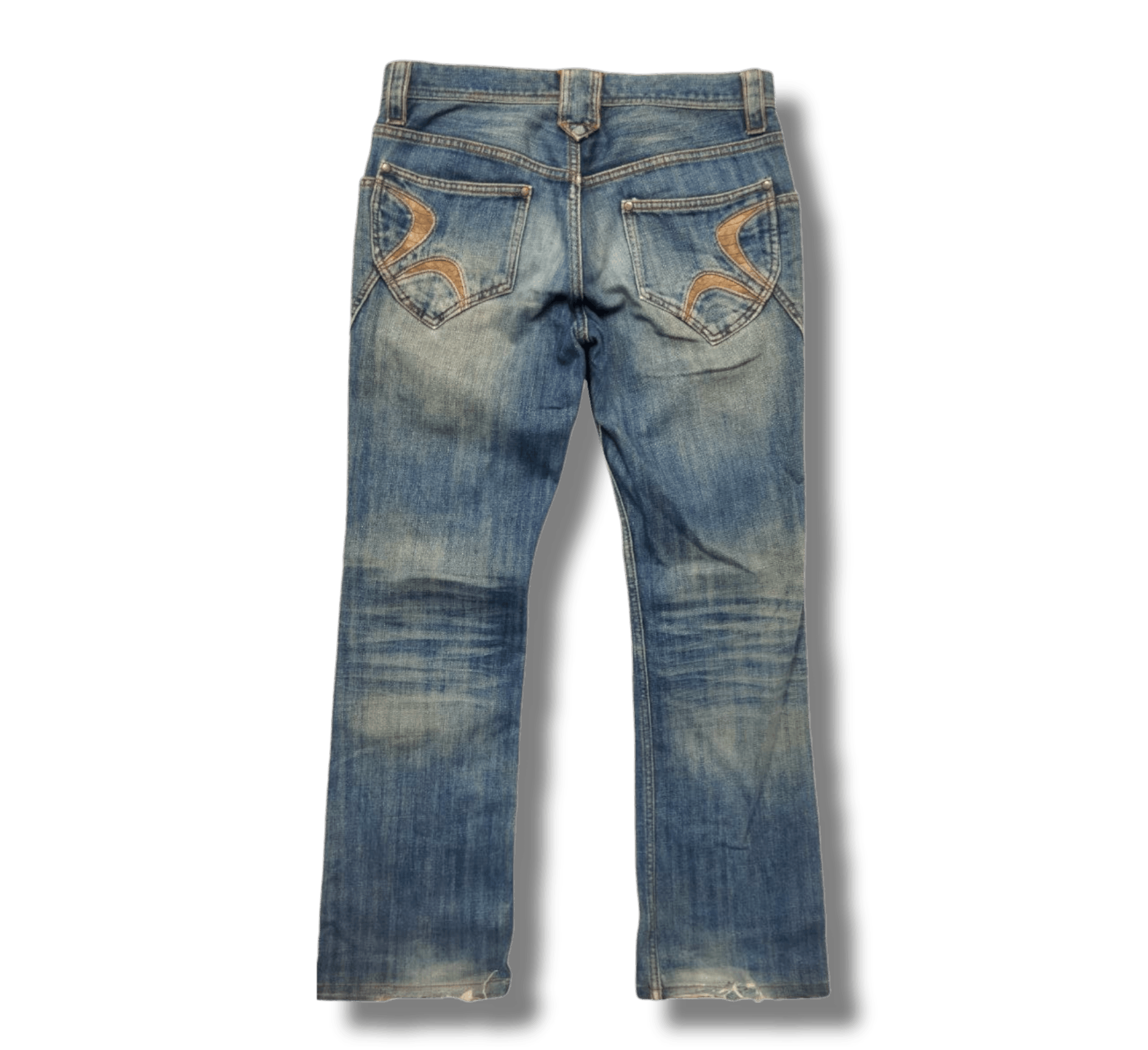 HIDEAWAYS Vintage Hideaways Nicole Japan Mix Leather Jeans Size US 33 - 4 Thumbnail