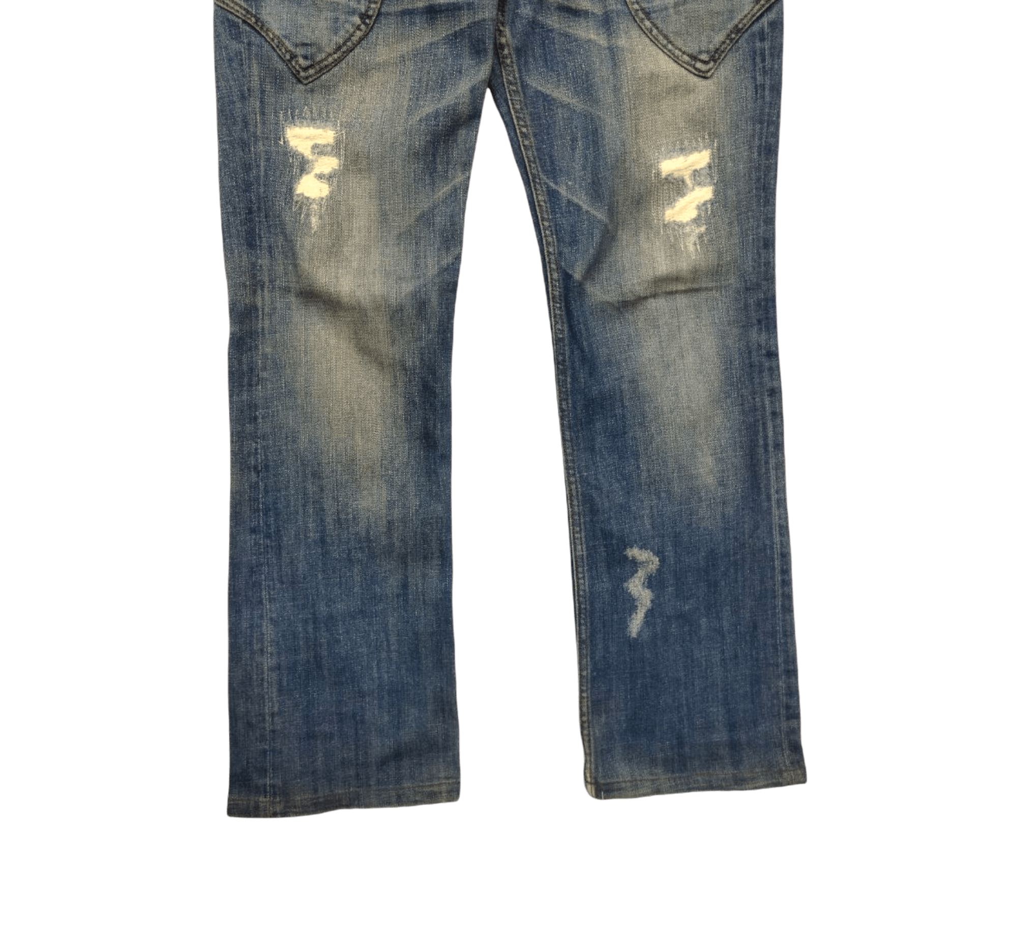 HIDEAWAYS Vintage Hideaways Nicole Japan Mix Leather Jeans Size US 33 - 3 Thumbnail