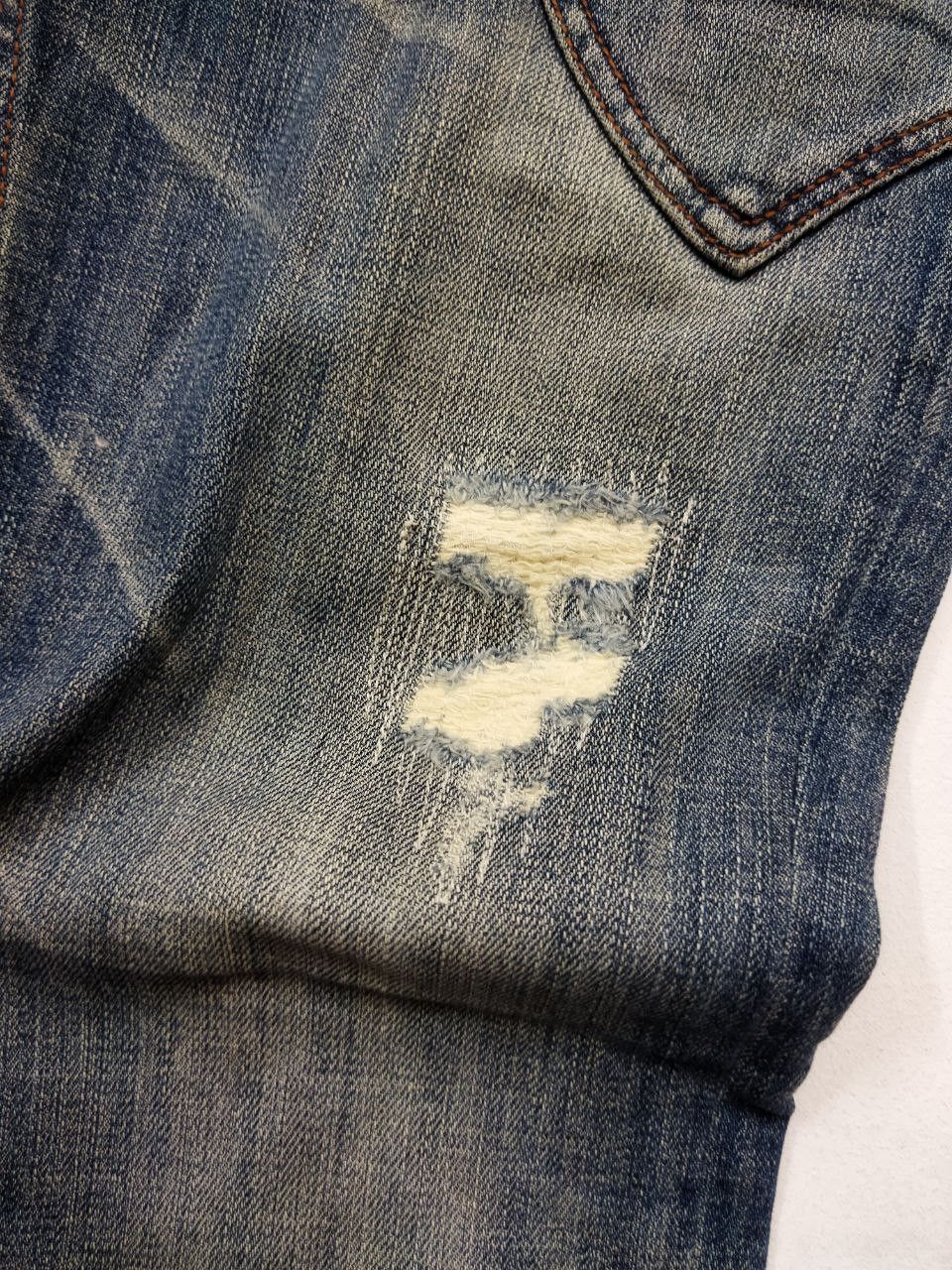HIDEAWAYS Vintage Hideaways Nicole Japan Mix Leather Jeans Size US 33 - 13 Thumbnail