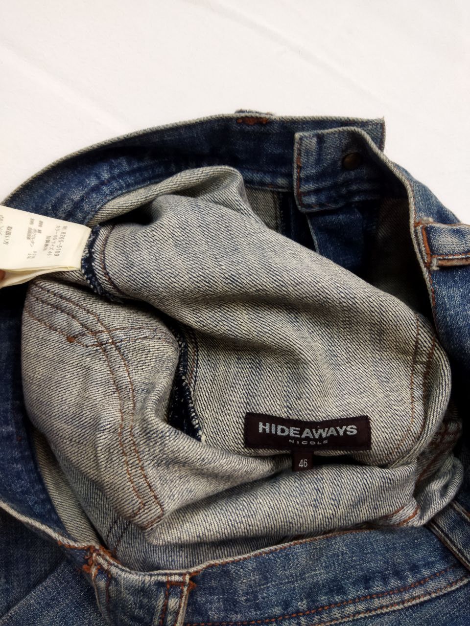HIDEAWAYS Vintage Hideaways Nicole Japan Mix Leather Jeans Size US 33 - 7 Thumbnail