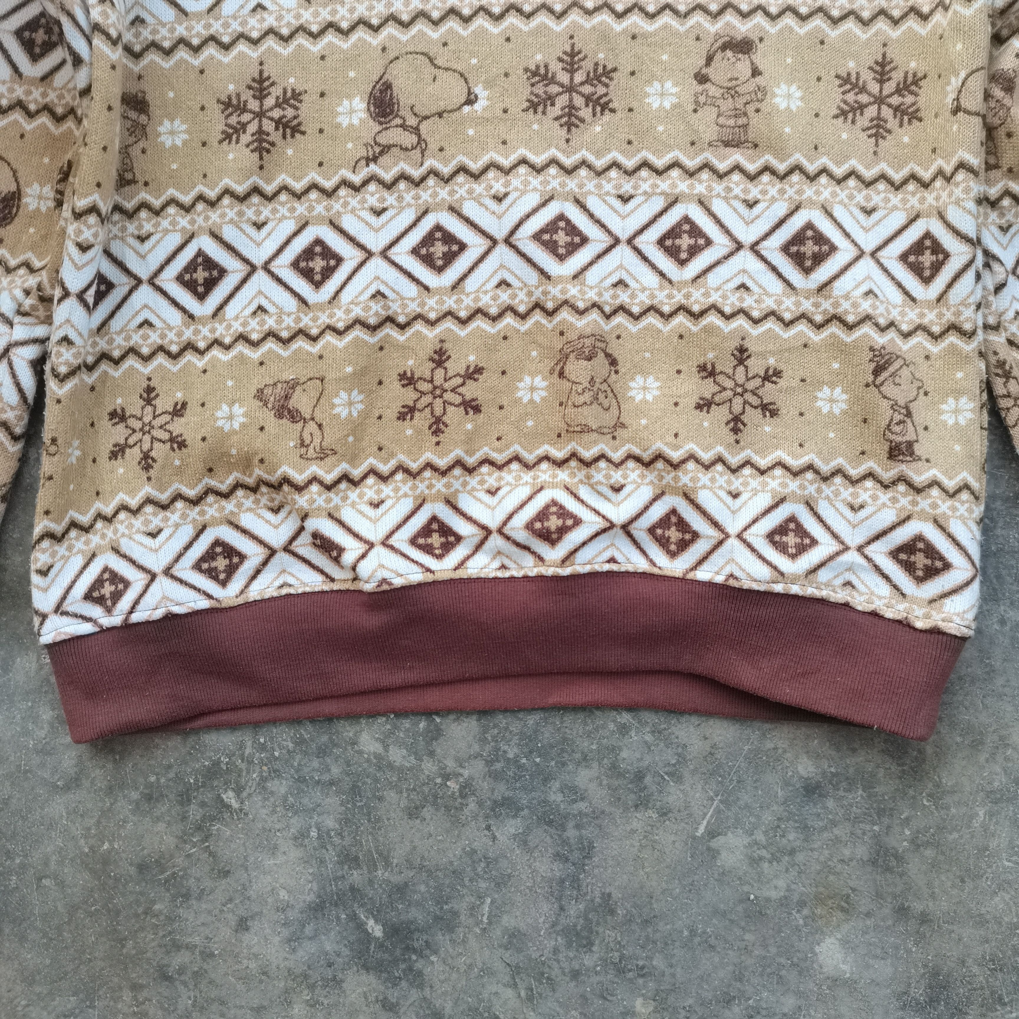 Native × Peanuts Rare🔥Vintage PEANUTS Navajo Longsleeve Sweatshirt Size US M / EU 48-50 / 2 - 3 Thumbnail