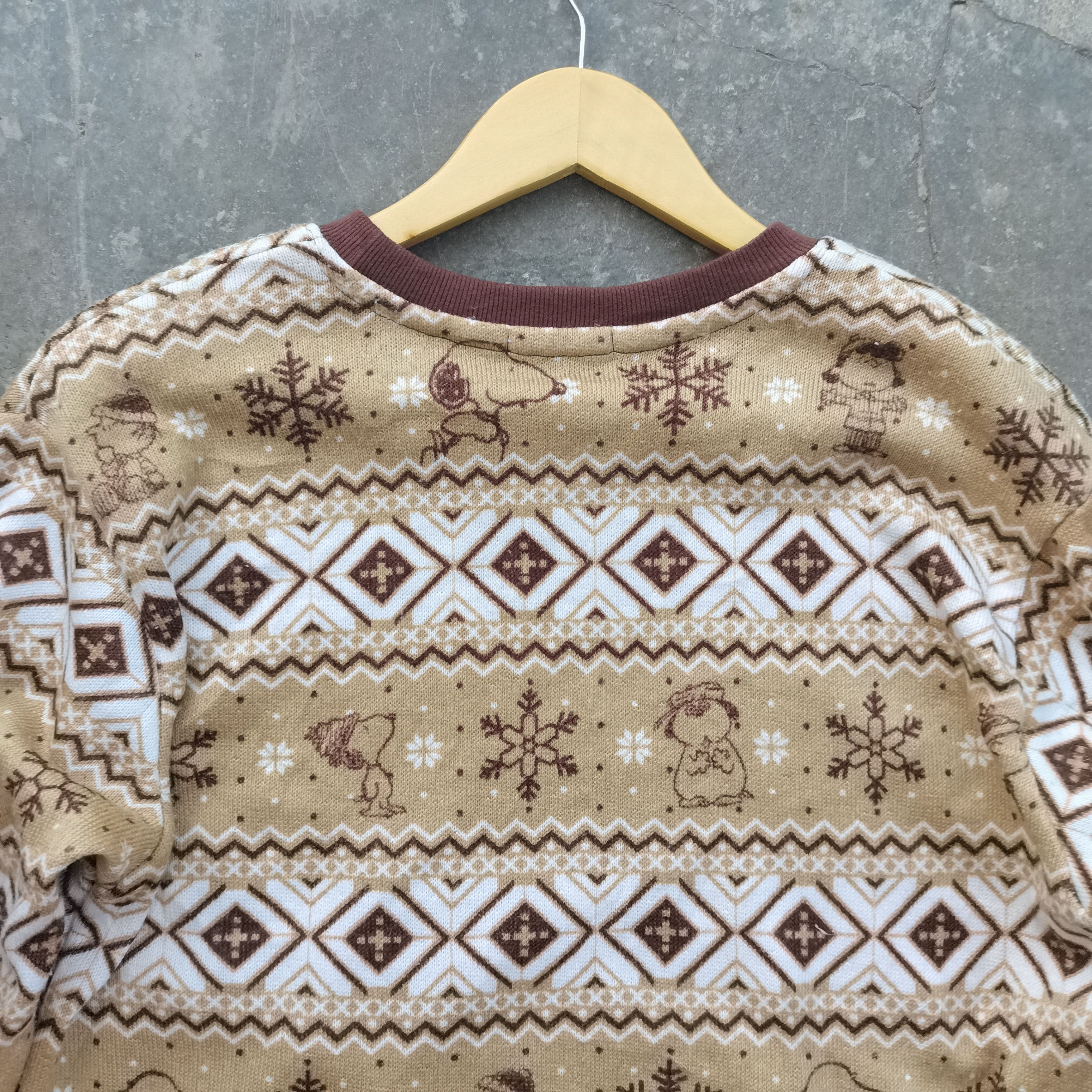 Native × Peanuts Rare🔥Vintage PEANUTS Navajo Longsleeve Sweatshirt Size US M / EU 48-50 / 2 - 6 Thumbnail