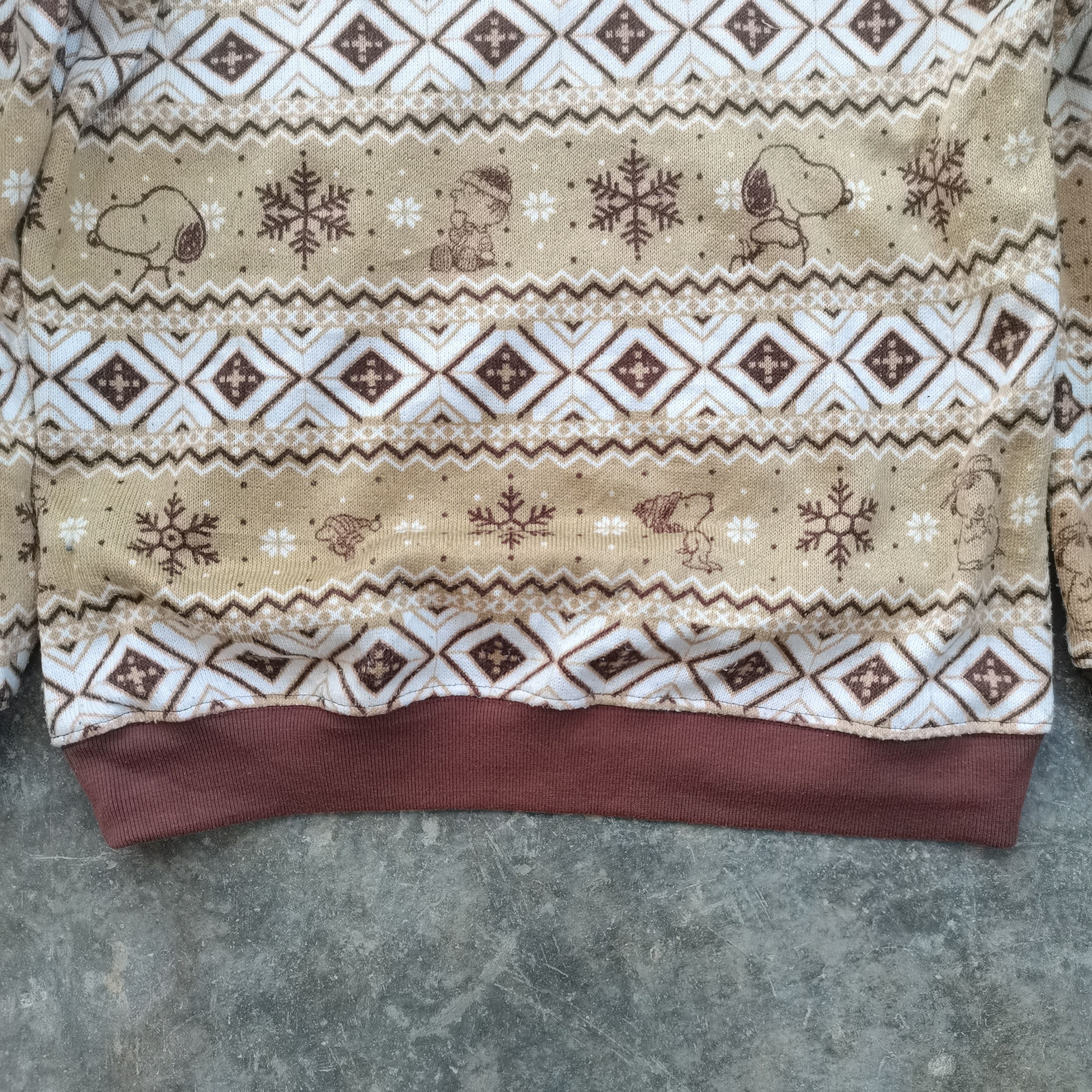 Native × Peanuts Rare🔥Vintage PEANUTS Navajo Longsleeve Sweatshirt Size US M / EU 48-50 / 2 - 7 Thumbnail