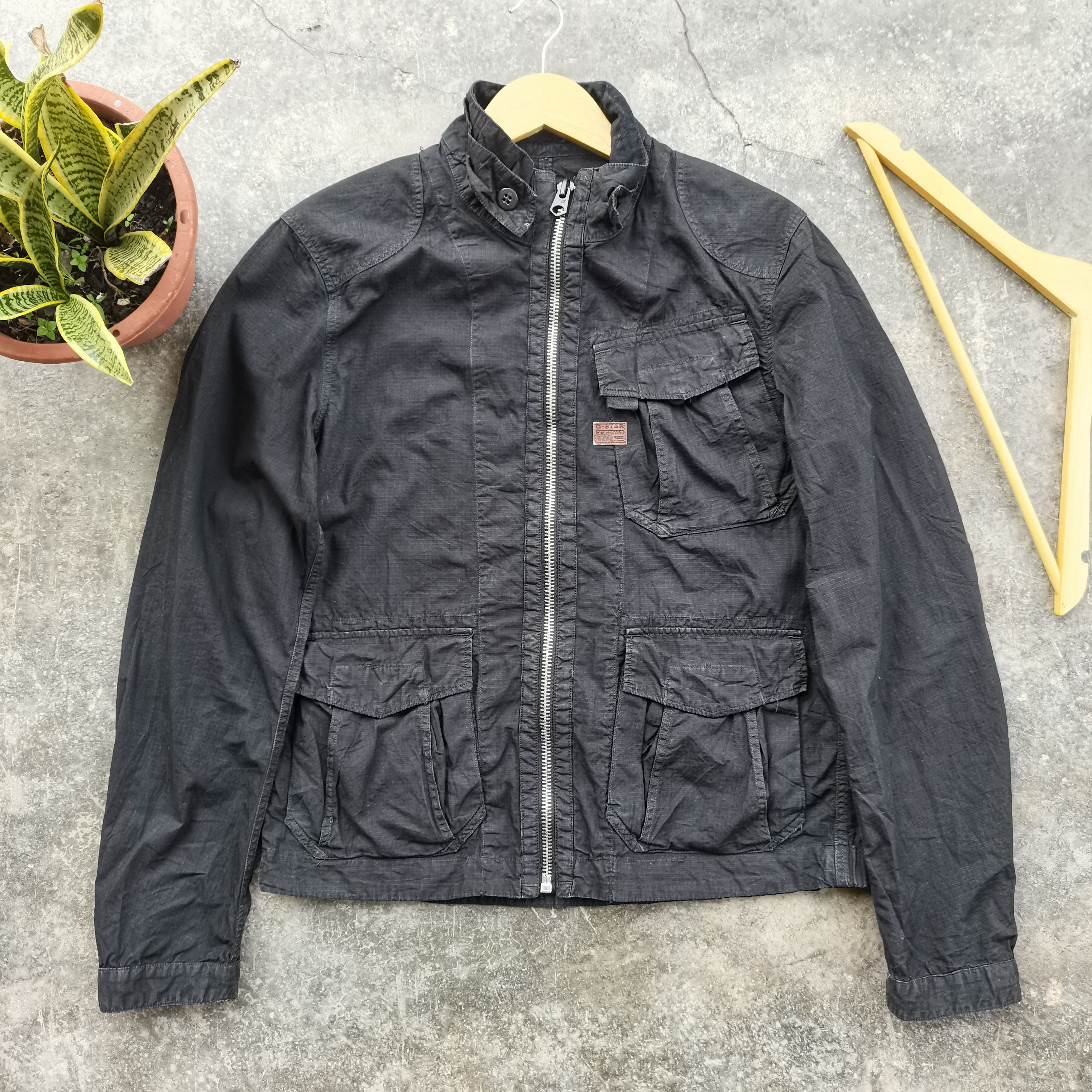 G-Star × Japanese Brand × Vintage Steals🔥Vintage G-STAR RAW Zipper Up Jacket Size US M / EU 48-50 / 2 - 3 Thumbnail