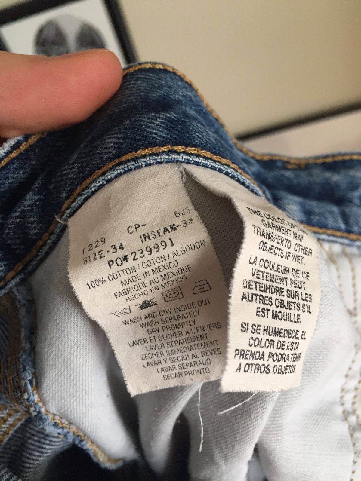 Tommy Hilfiger Tommy Hilfiger baggy workwear fatigue denim jeans Size US 34 / EU 50 - 6 Thumbnail