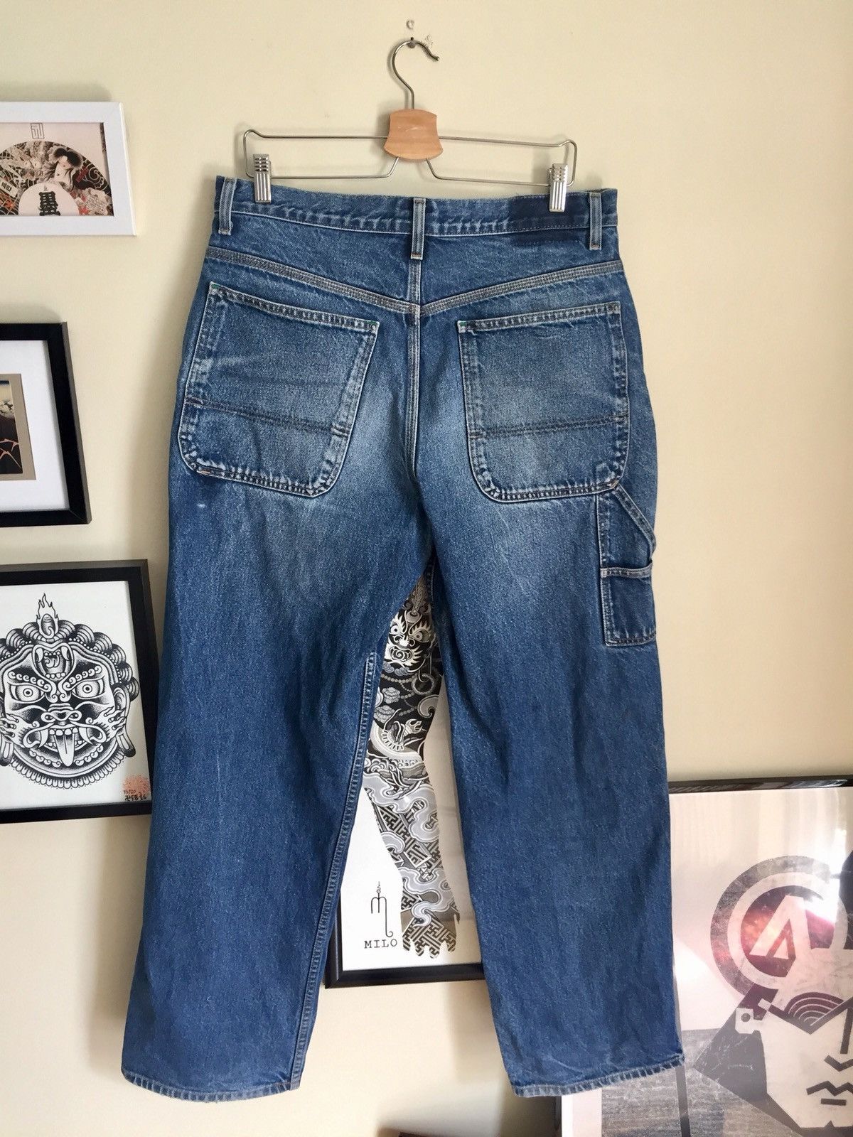Tommy Hilfiger Tommy Hilfiger baggy workwear fatigue denim jeans Size US 34 / EU 50 - 1 Thumbnail