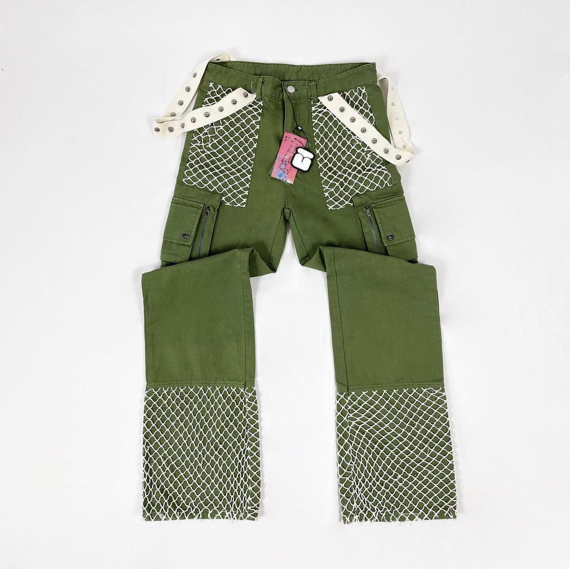 Japanese Brand Paynestar SKIN + BONES NET CARGOS Size US 30 / EU 46 - 1 Thumbnail