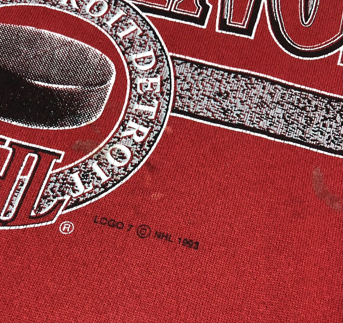 Red Wing 🔥Vtg Detroit Red Wings 1993 Logo 7 NHL Crewneck Sweatshirt Size US L / EU 52-54 / 3 - 5 Thumbnail