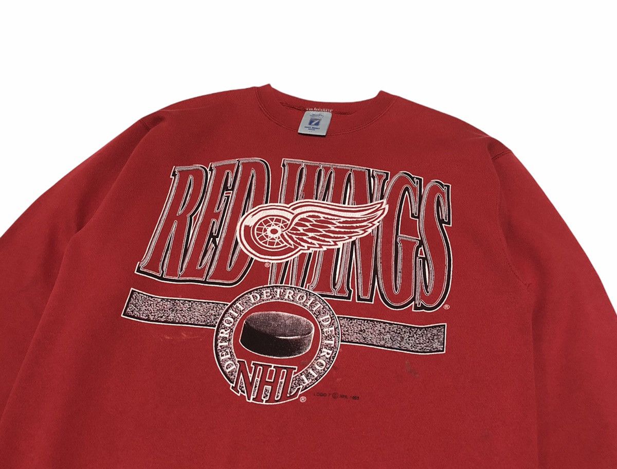 Red Wing 🔥Vtg Detroit Red Wings 1993 Logo 7 NHL Crewneck Sweatshirt Size US L / EU 52-54 / 3 - 3 Thumbnail