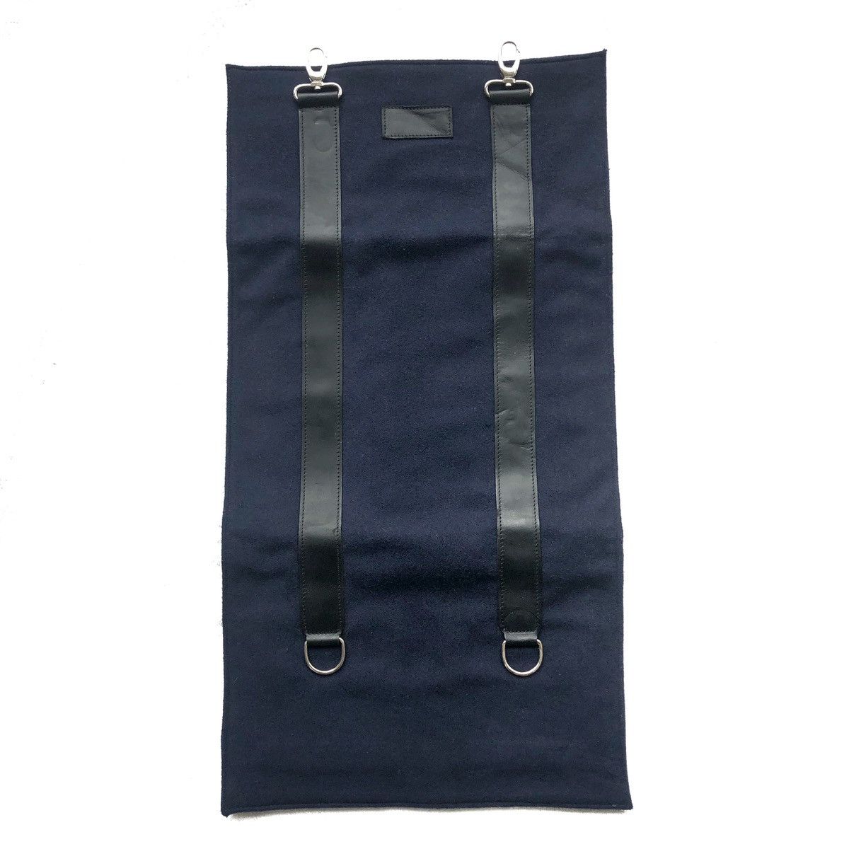 Christian Dior Monsieur Authentic Christian Dior Navy BL Wool & BK Leather Clutch Size ONE SIZE - 2 Thumbnail