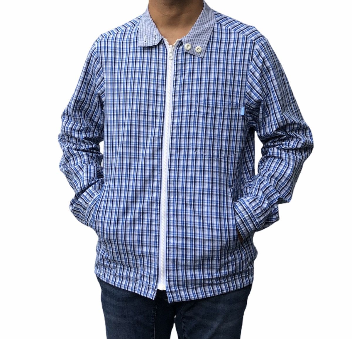 Stussy Stussy Mix Stripe Zip Up Work Reversible Jacket Size US M / EU 48-50 / 2 - 5 Thumbnail