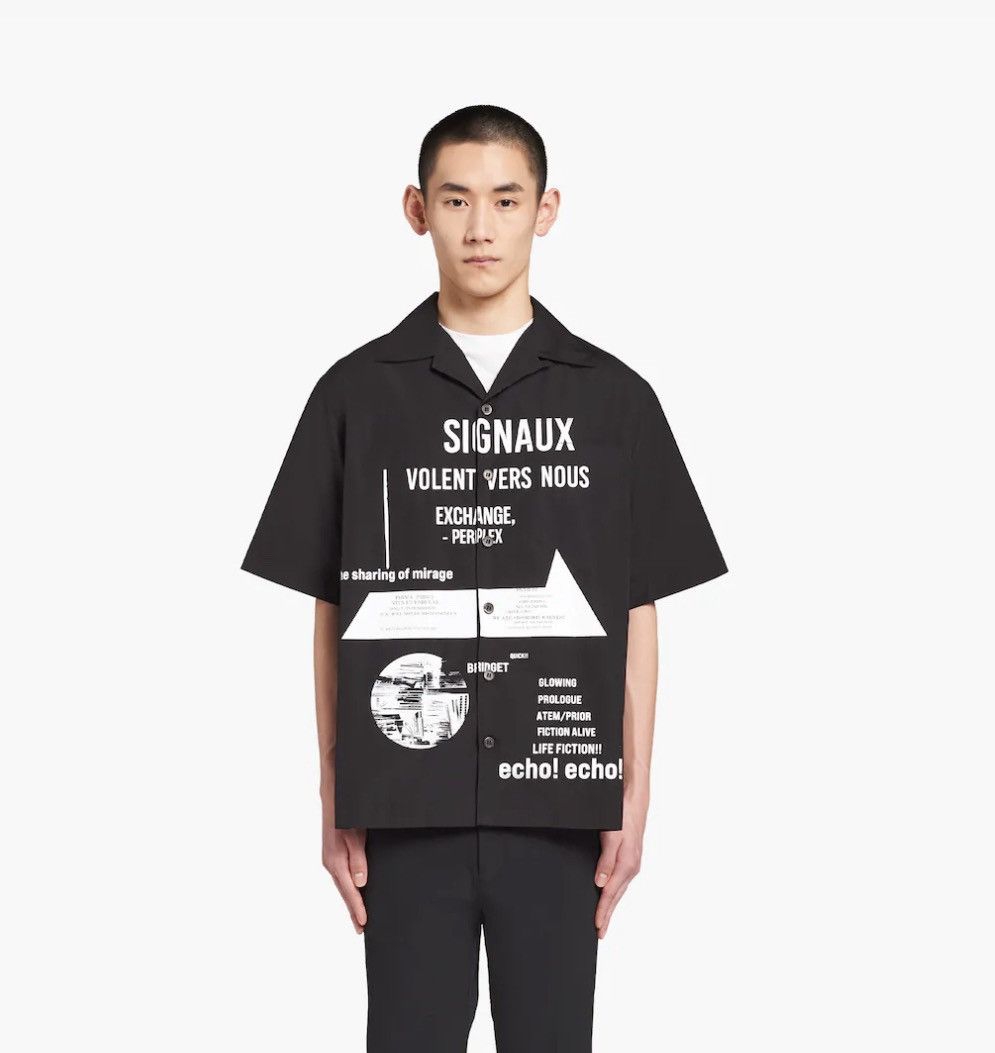 Prada Prada Signaux Bowling Shirt Size US XXL / EU 58 / 5 - 2 Thumbnail