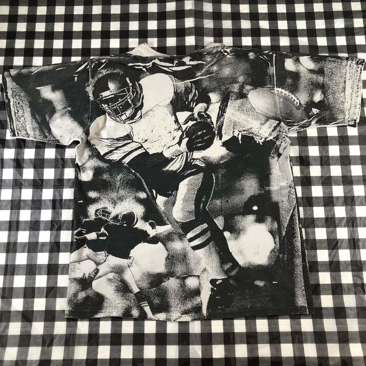 Oakland Raiders NFL Football All Over Print Vintage 90s