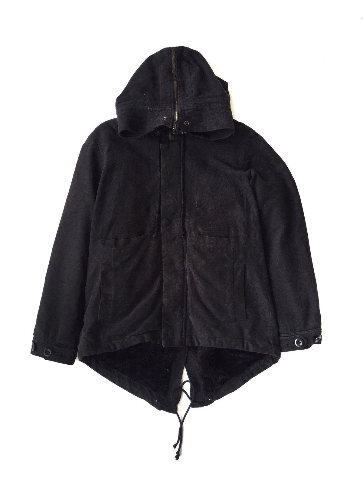DOPE🔥Wizard 🇯🇵 Tactical Fur Hoodie FishTail Parka