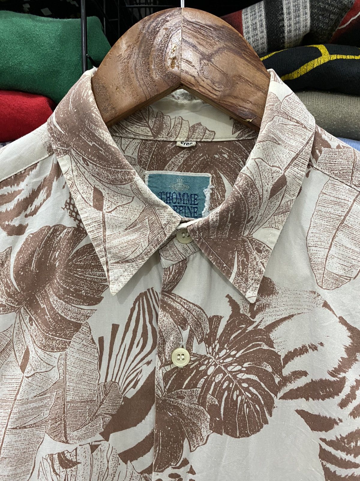 Vintage 🔥Vintage Dhomme Raffine Hawaiian shirt nice design Size US L / EU 52-54 / 3 - 4 Thumbnail