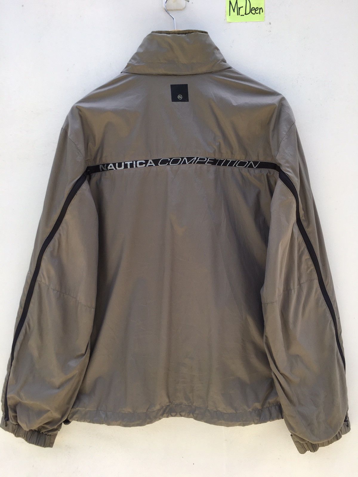 image of 90’S Vintage Nautica Competition Windbreaker/raincoat in Grey, Men's (Size Medium)