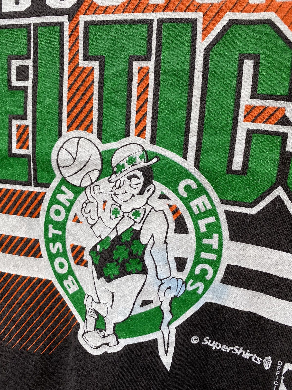 NBA Vintage 90s NBA x BOSTON CELTICS with Signatures by Changes Size US M / EU 48-50 / 2 - 8 Thumbnail