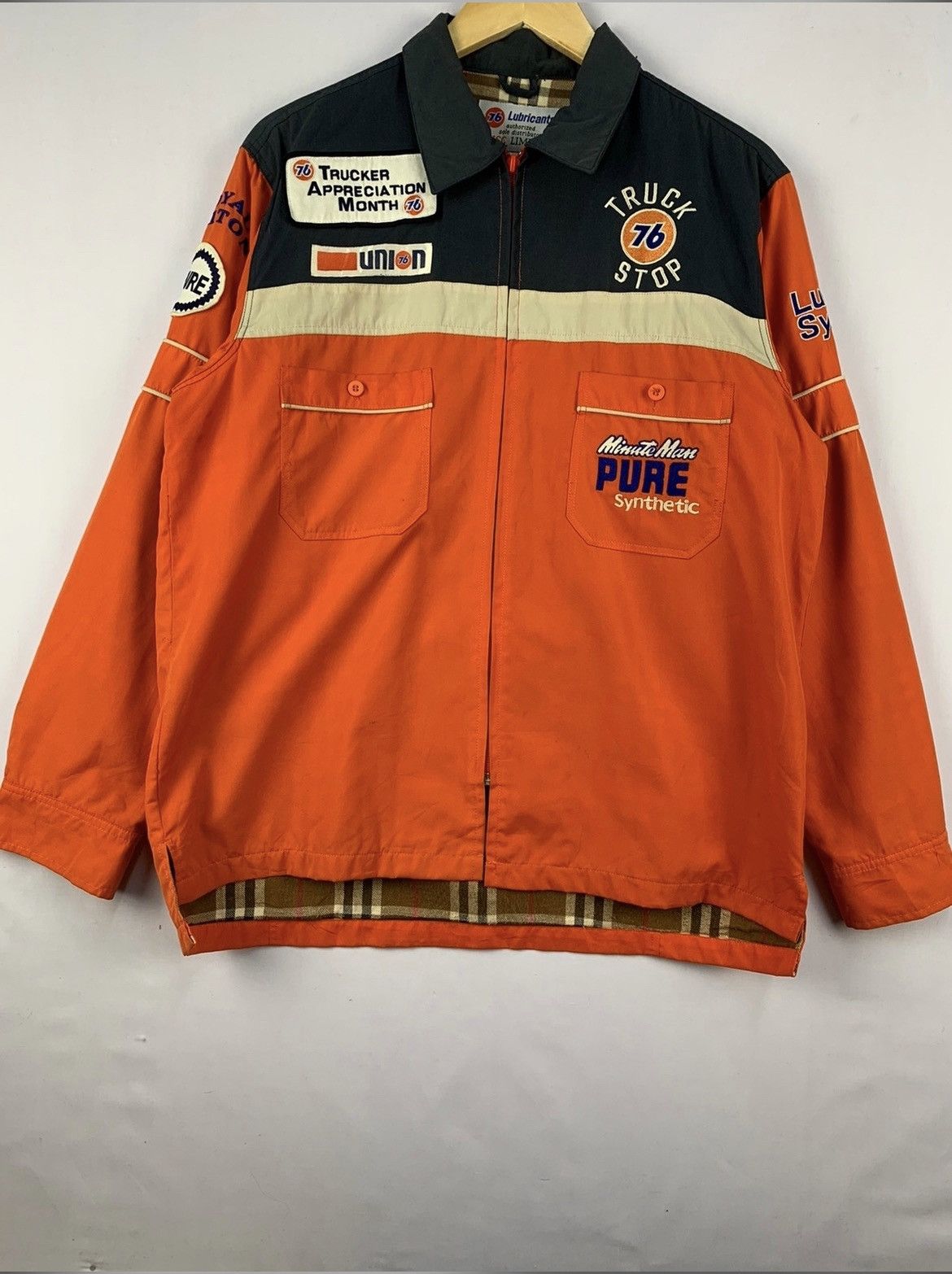 76 Union Racing Trucker Jacket Orange