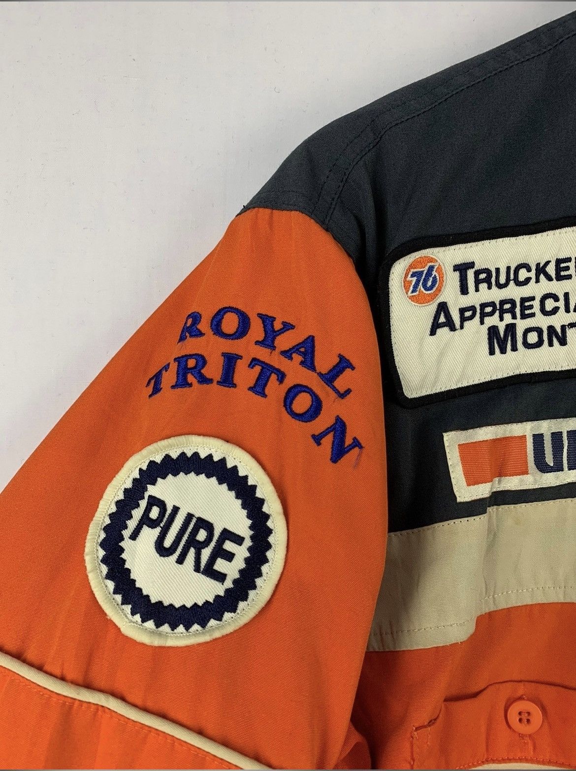 76 Union Racing Trucker Jacket Orange