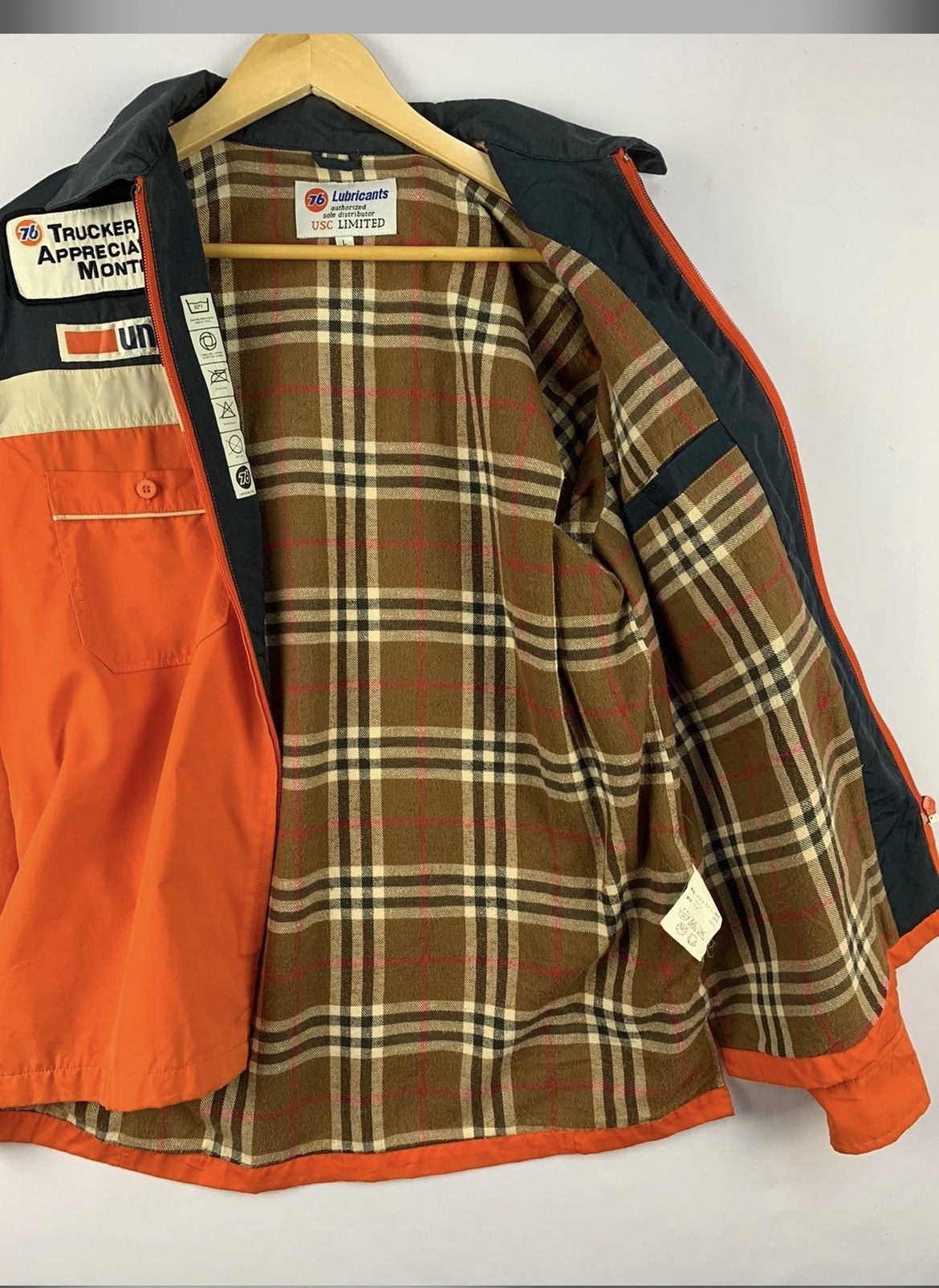 76 Union Racing Trucker Jacket Orange
