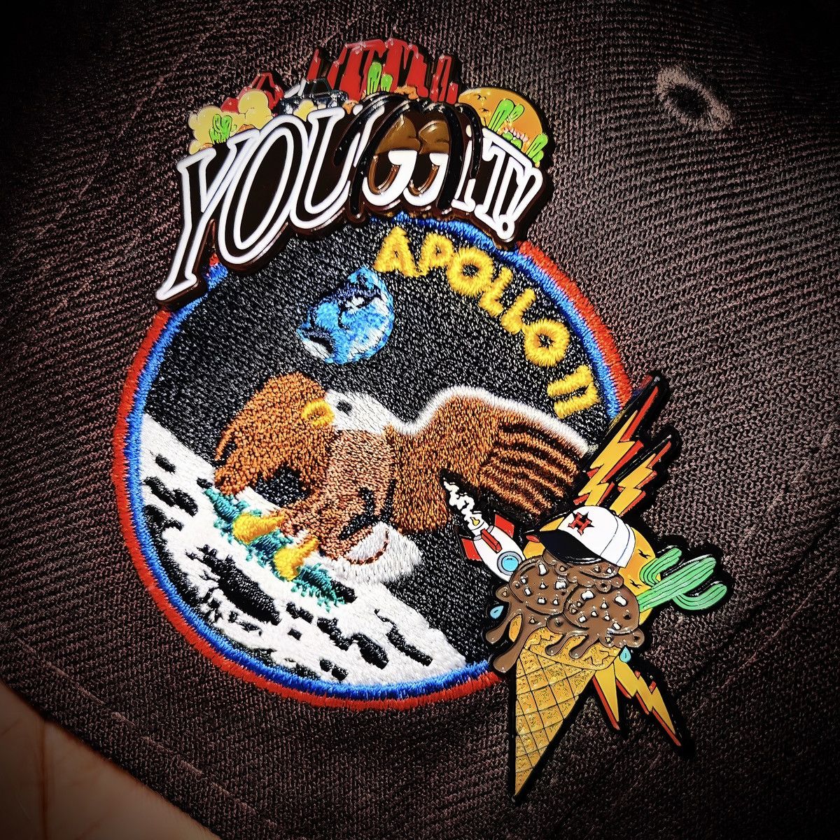 Hat Club Cap-A-Holics 🚀🌵 Rocky Road RODEO Houston Astros Pin Hat Club Size ONE SIZE - 12 Thumbnail