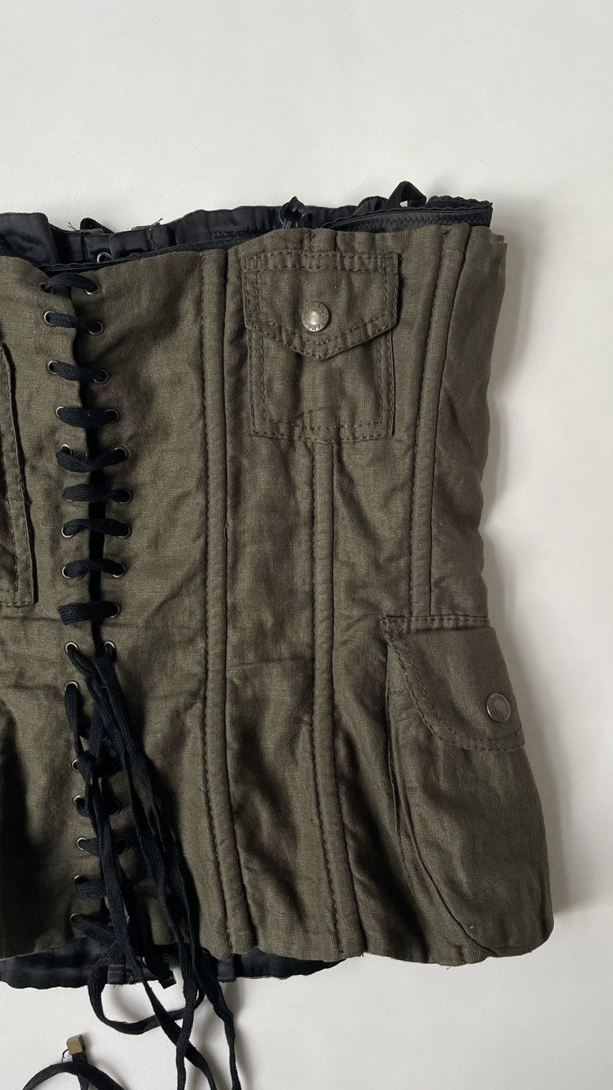 Dolce & Gabbana S/S 03 Green ‘Cargo’ Corset Size M / US 6-8 / IT 42-44 - 13 Thumbnail