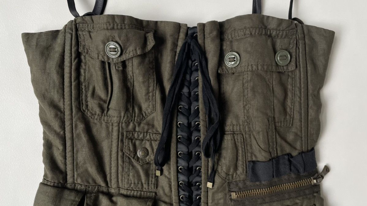 Dolce & Gabbana S/S 03 Green ‘Cargo’ Corset Size M / US 6-8 / IT 42-44 - 2 Thumbnail