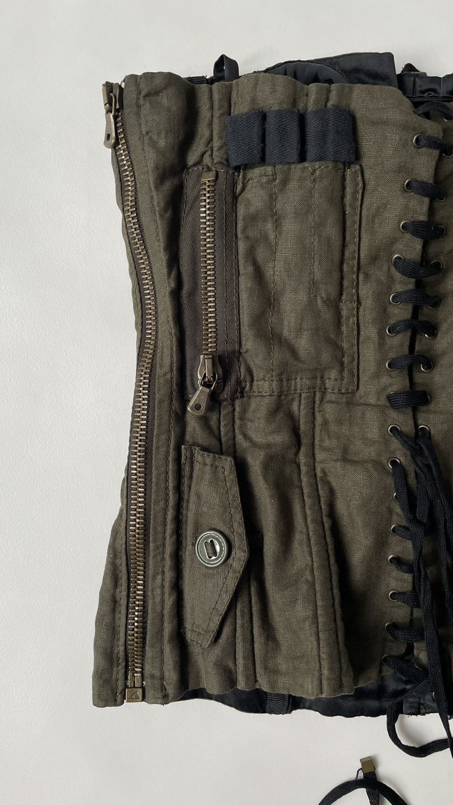 Dolce & Gabbana S/S 03 Green ‘Cargo’ Corset Size M / US 6-8 / IT 42-44 - 12 Thumbnail