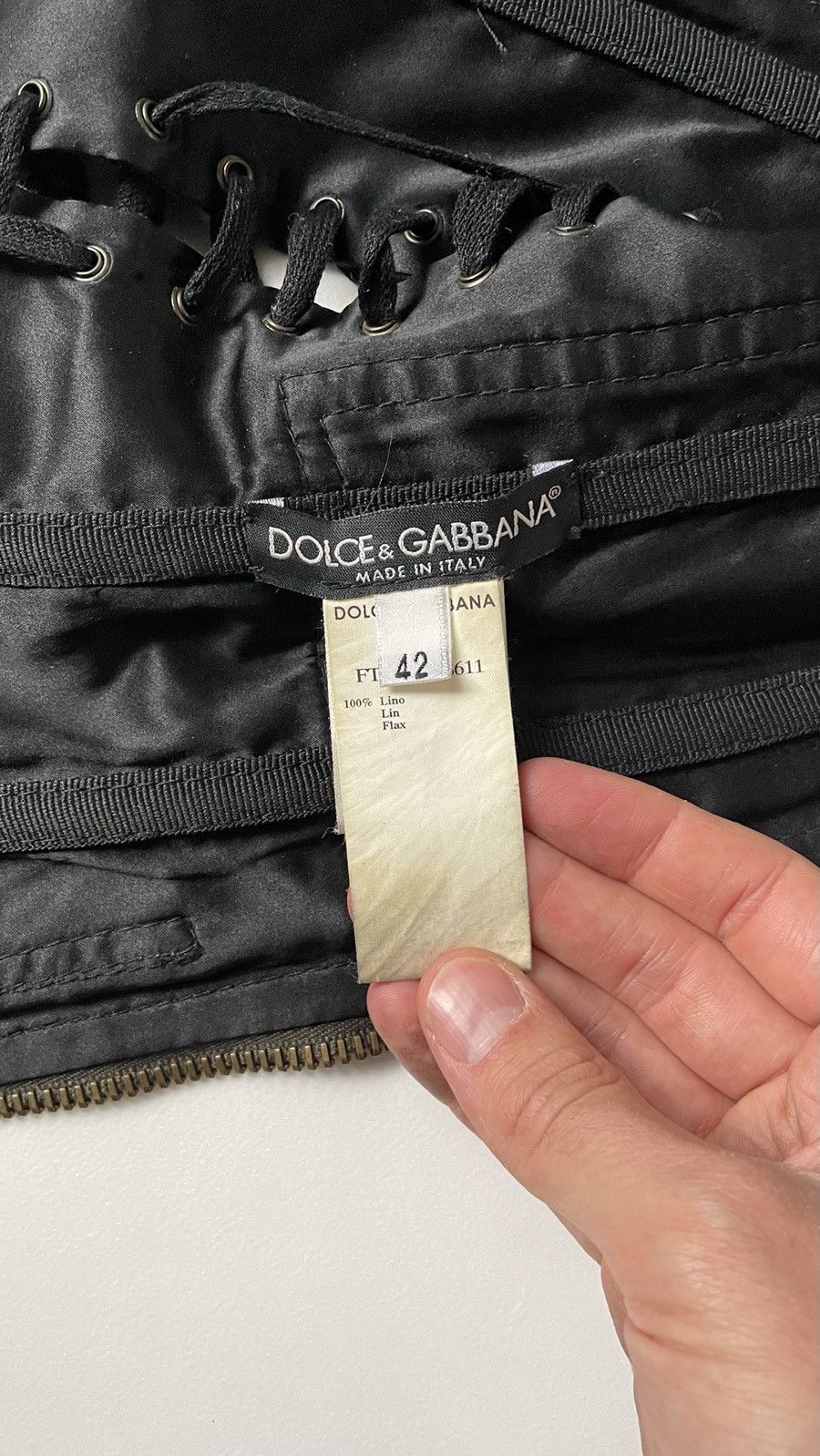 Dolce & Gabbana S/S 03 Green ‘Cargo’ Corset Size M / US 6-8 / IT 42-44 - 8 Thumbnail