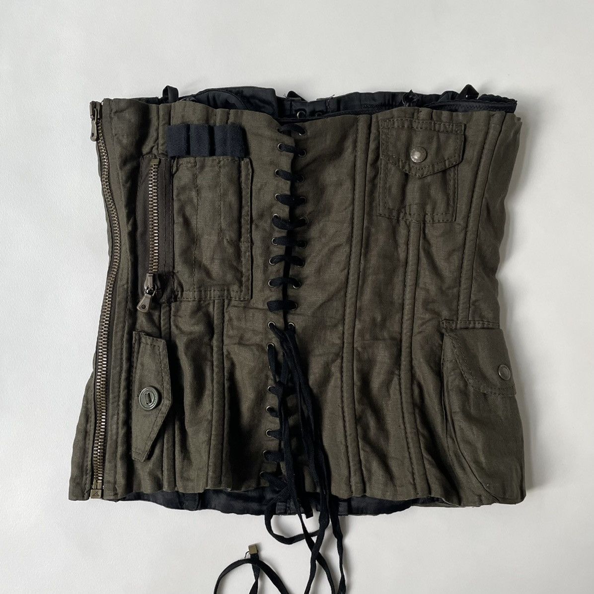 Dolce & Gabbana S/S 03 Green ‘Cargo’ Corset Size M / US 6-8 / IT 42-44 - 11 Thumbnail