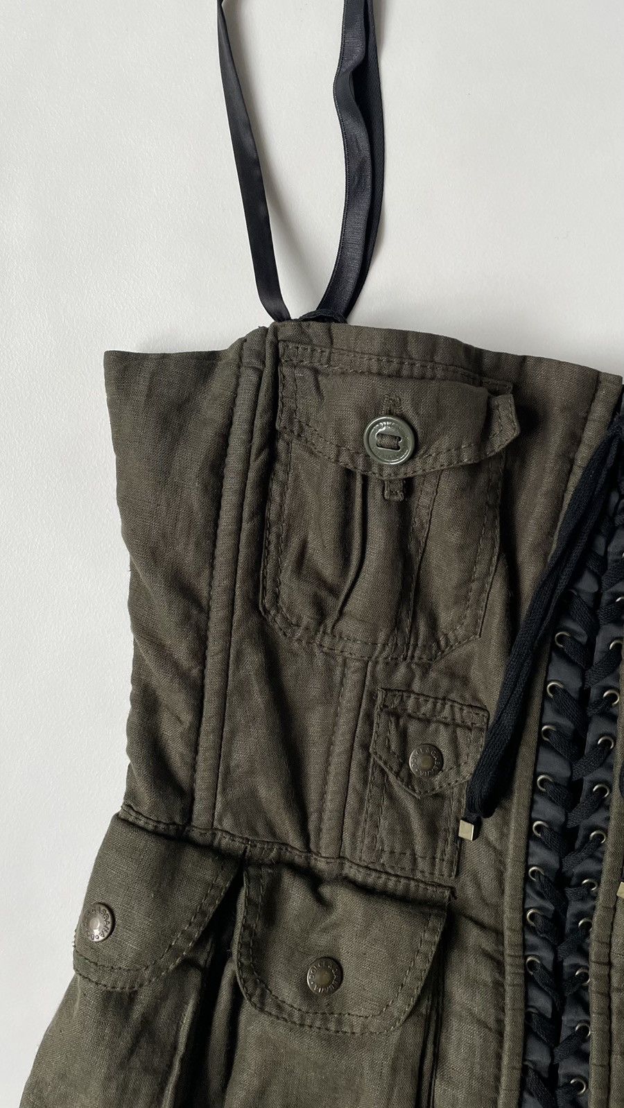 Dolce & Gabbana S/S 03 Green ‘Cargo’ Corset Size M / US 6-8 / IT 42-44 - 3 Thumbnail