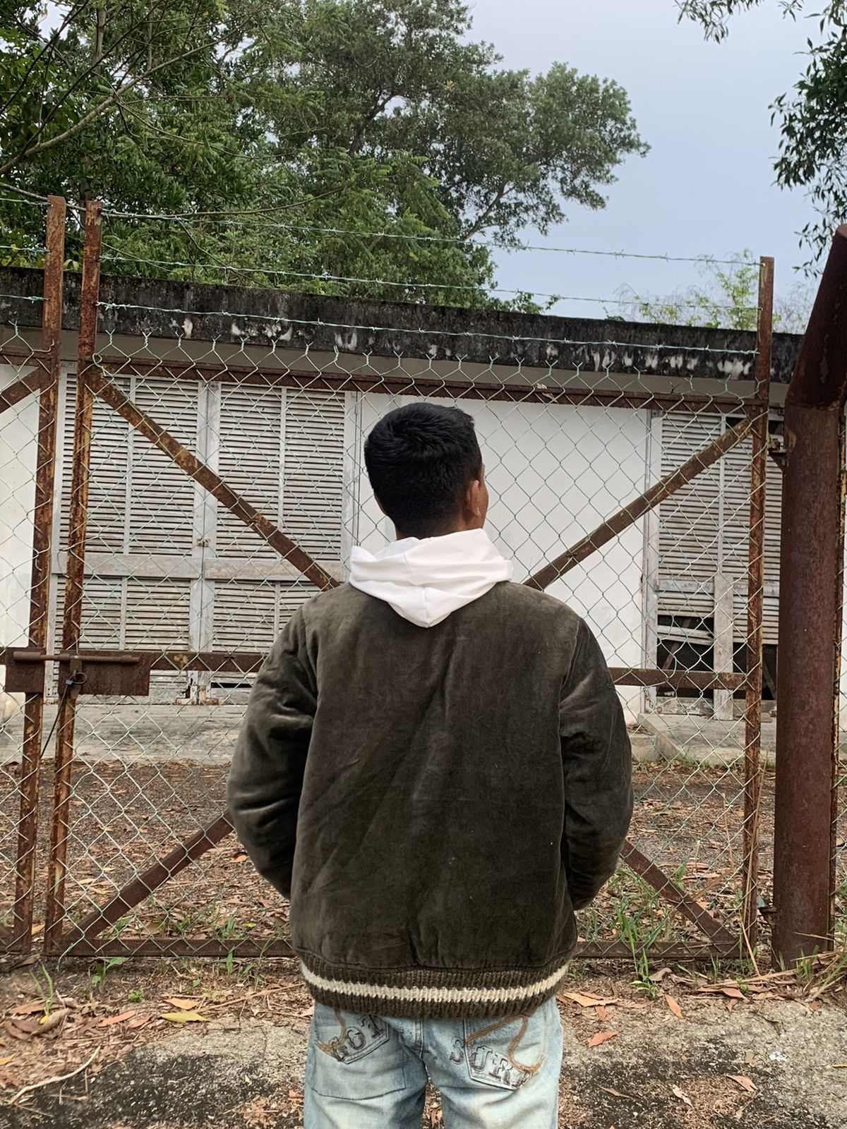 Vintage 🪖Vintage Kaerney House Puffer Suede Bomber Jacket Size US M / EU 48-50 / 2 - 6 Thumbnail