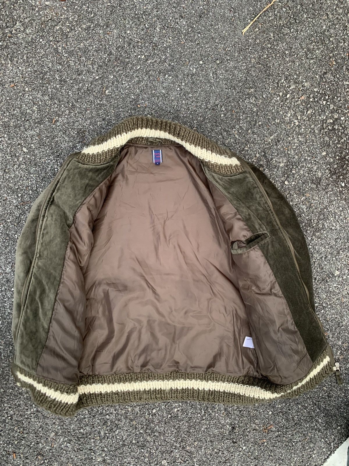 Vintage 🪖Vintage Kaerney House Puffer Suede Bomber Jacket Size US M / EU 48-50 / 2 - 12 Thumbnail