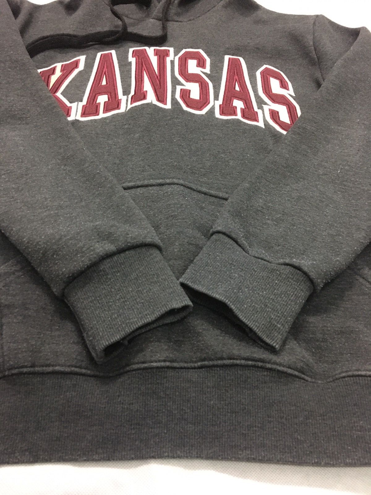 Vintage KANSAS SPELL OUT EMBROIDERED HOODIE Size US M / EU 48-50 / 2 - 3 Thumbnail