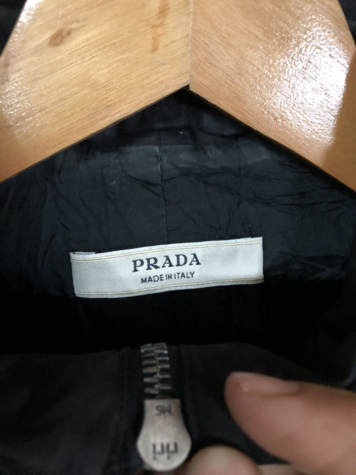 Prada Authentic Prada Nylon Hoodie Zipper Riri Jacket Size US XS / EU 42 / 0 - 10 Thumbnail