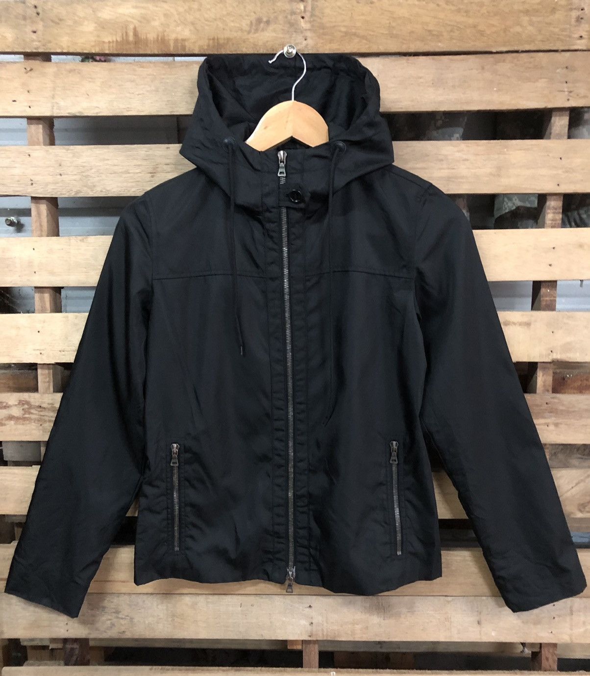 Prada Authentic Prada Nylon Hoodie Zipper Riri Jacket Size US XS / EU 42 / 0 - 1 Thumbnail