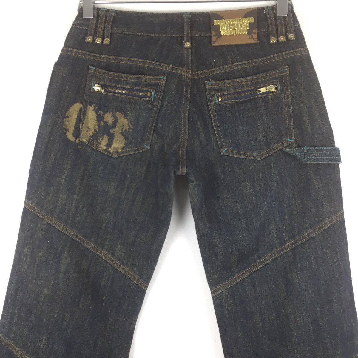 Beauty Beast Bondage jeans multiple zipper and pocket baggy jeans Size US 29 - 4 Thumbnail