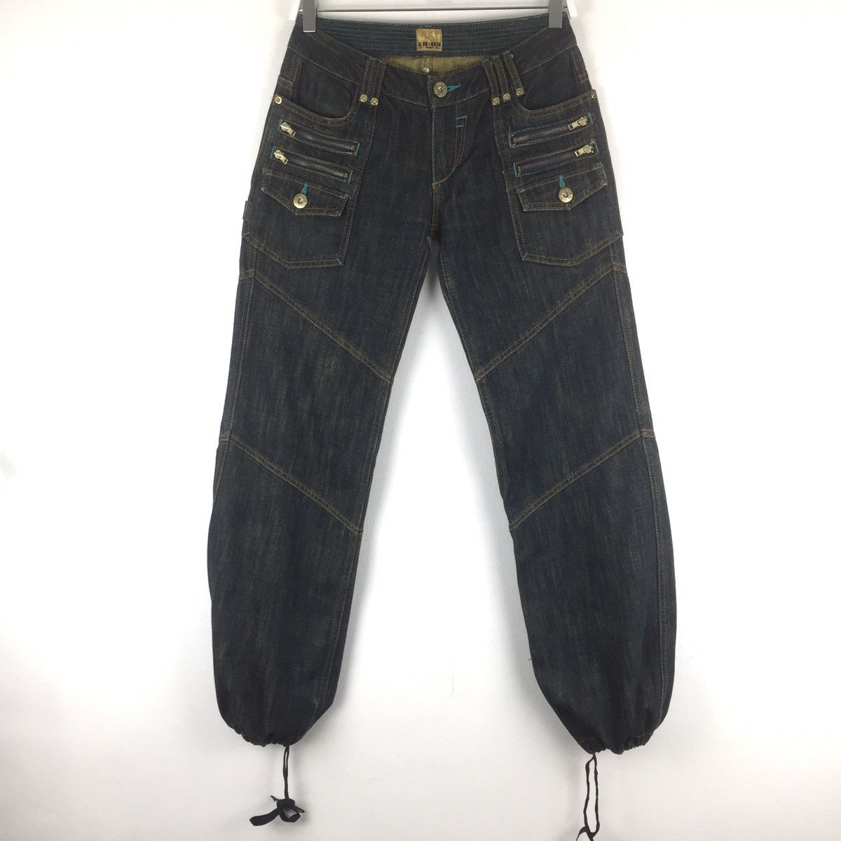 Beauty Beast Bondage jeans multiple zipper and pocket baggy jeans Size US 29 - 1 Thumbnail