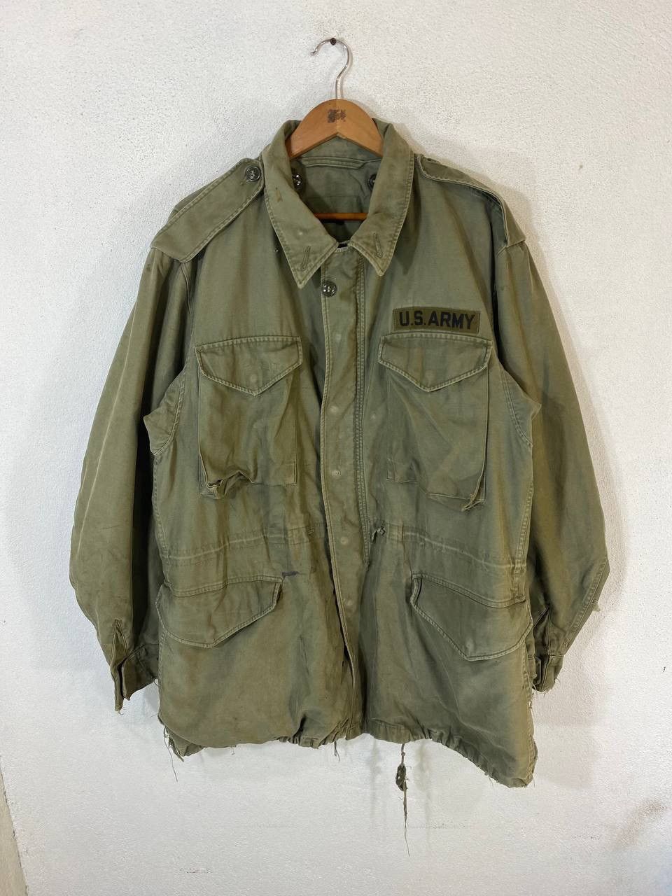 Vintage Vintage Us Army Heavy Jacket Parka Distressed talon zipper Size US L / EU 52-54 / 3 - 1 Thumbnail
