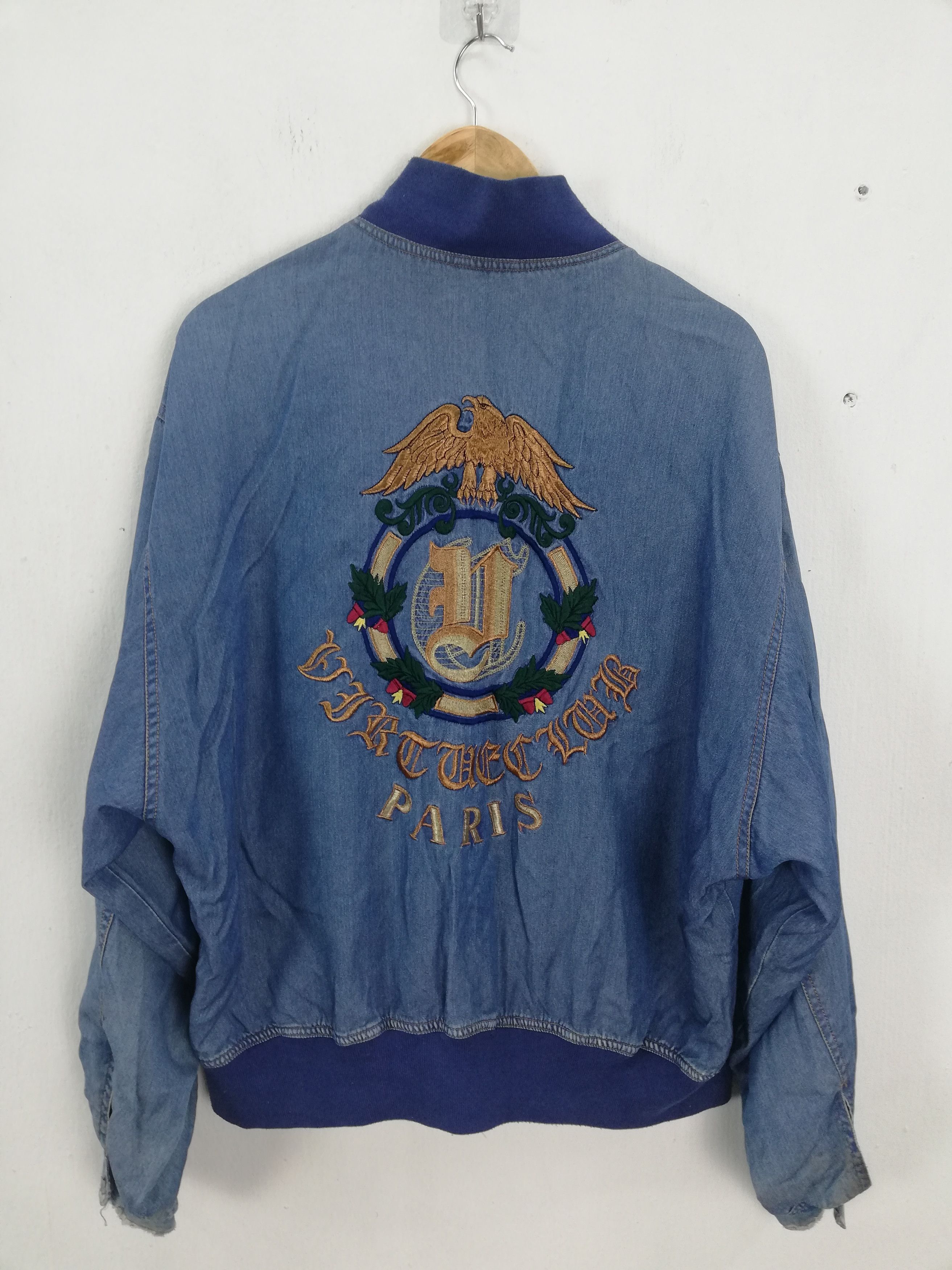 Japanese Brand × Vintage Big Logo Manches Eagle Paris Vintage Jacket #0010 Size US XXL / EU 58 / 5 - 2 Thumbnail
