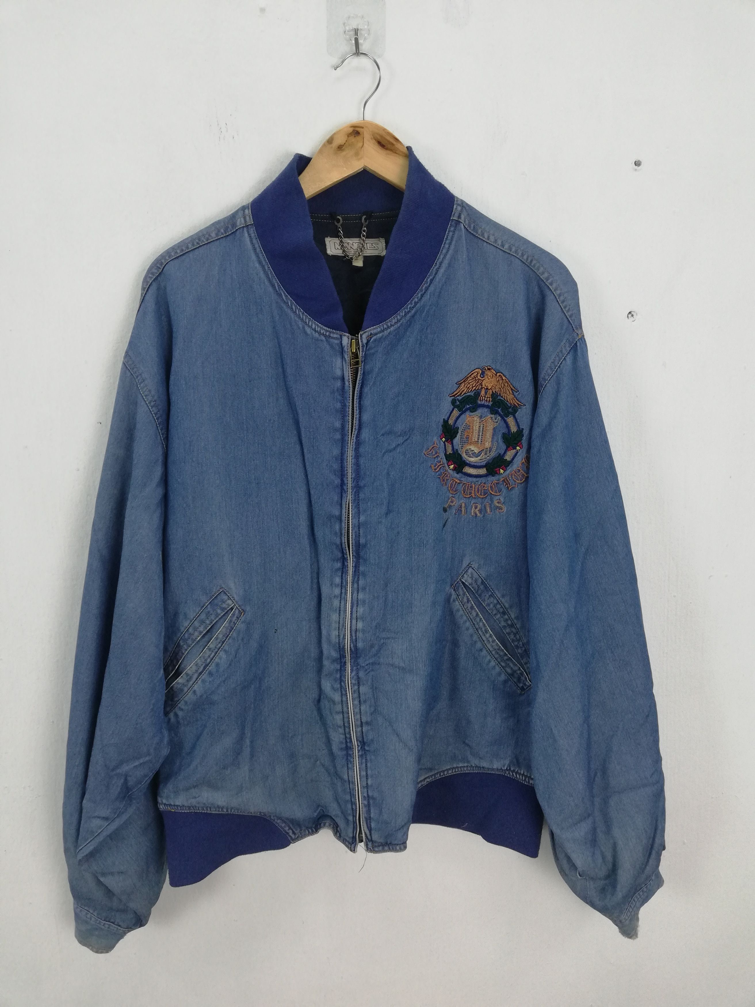 Japanese Brand × Vintage Big Logo Manches Eagle Paris Vintage Jacket #0010 Size US XXL / EU 58 / 5 - 1 Thumbnail