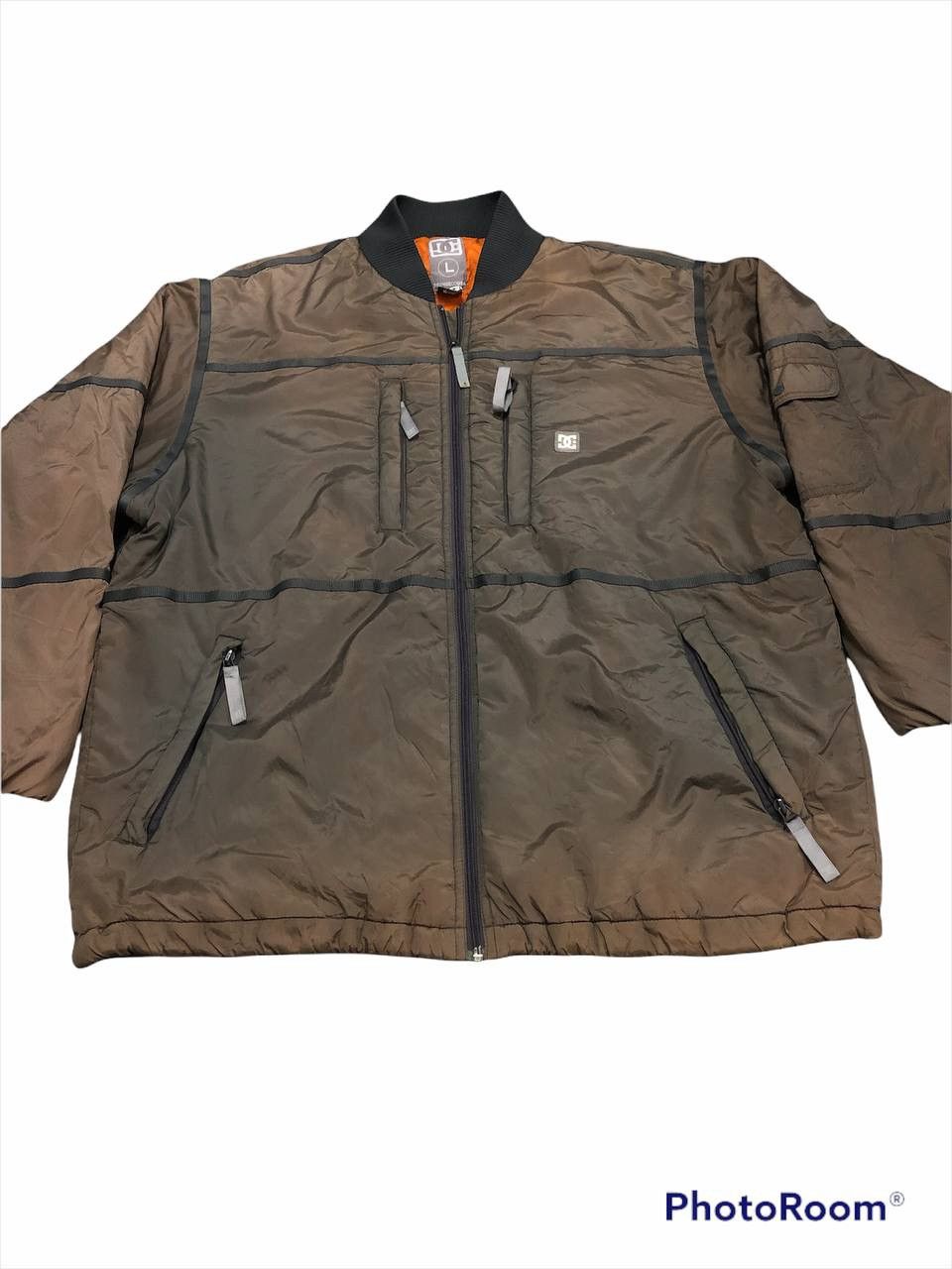 DC × Designer Brown Faded Dc Windbraker Size US L / EU 52-54 / 3 - 3 Thumbnail