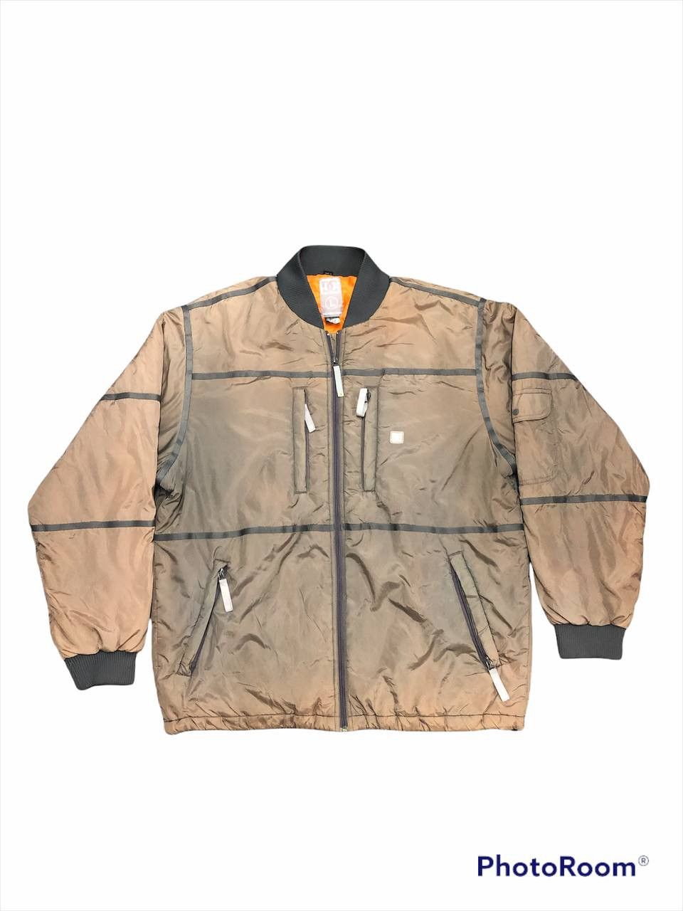 DC × Designer Brown Faded Dc Windbraker Size US L / EU 52-54 / 3 - 1 Thumbnail
