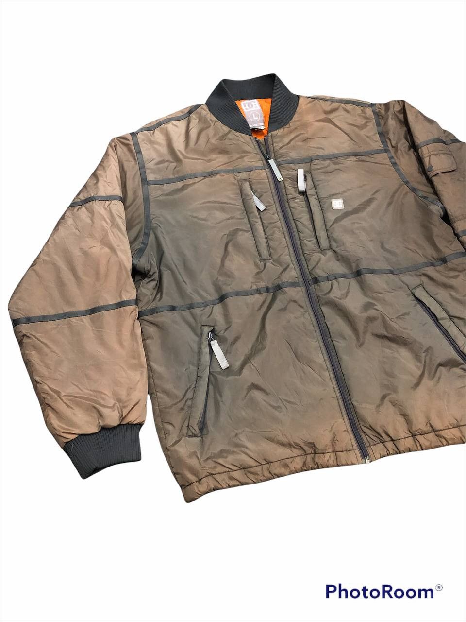 DC × Designer Brown Faded Dc Windbraker Size US L / EU 52-54 / 3 - 2 Thumbnail