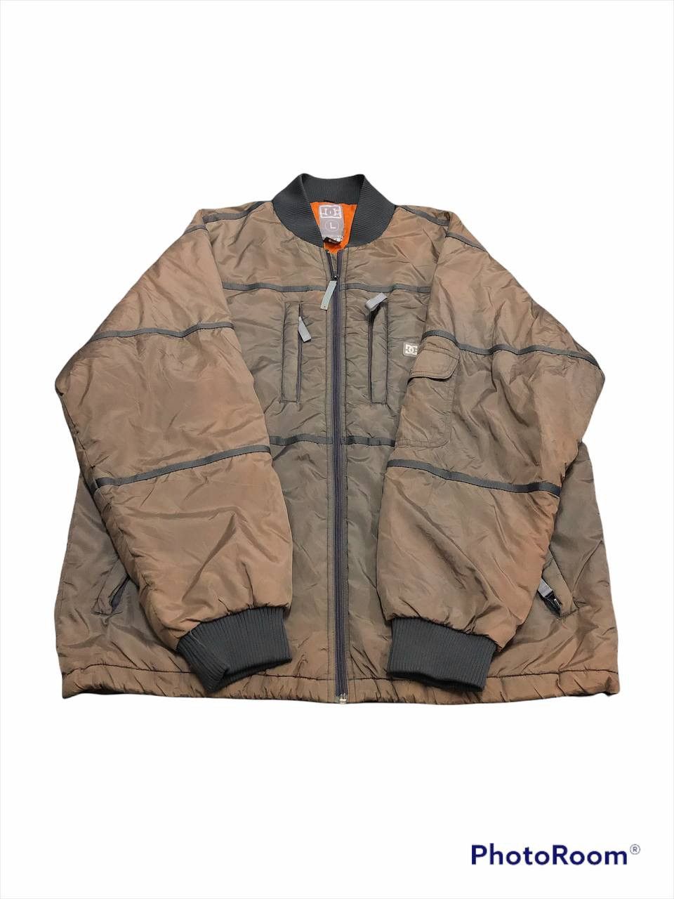 DC × Designer Brown Faded Dc Windbraker Size US L / EU 52-54 / 3 - 4 Thumbnail