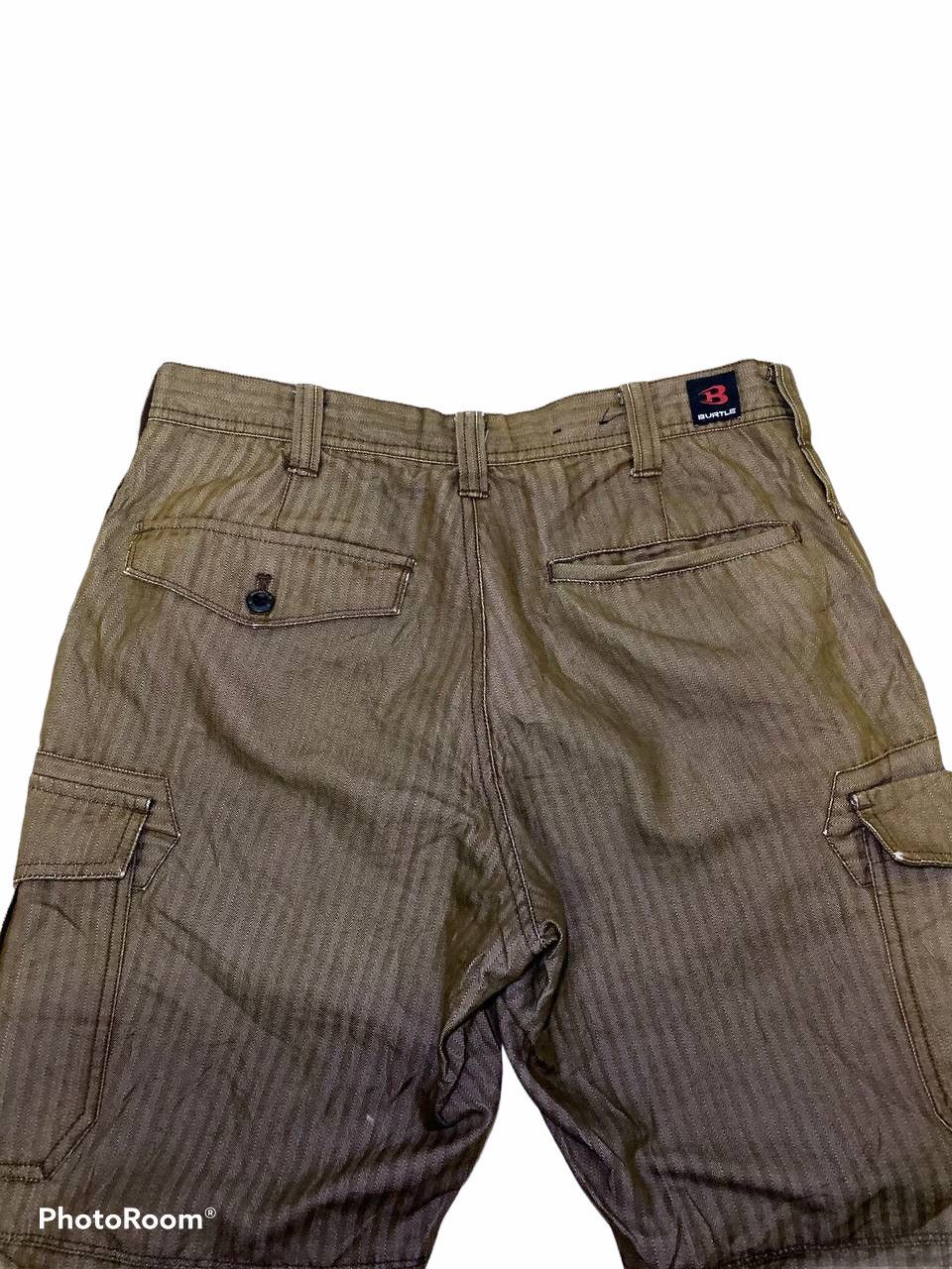 Japanese Brand Burtle japanese brand herringbone cargo pants multi pocket Size US 32 / EU 48 - 3 Thumbnail