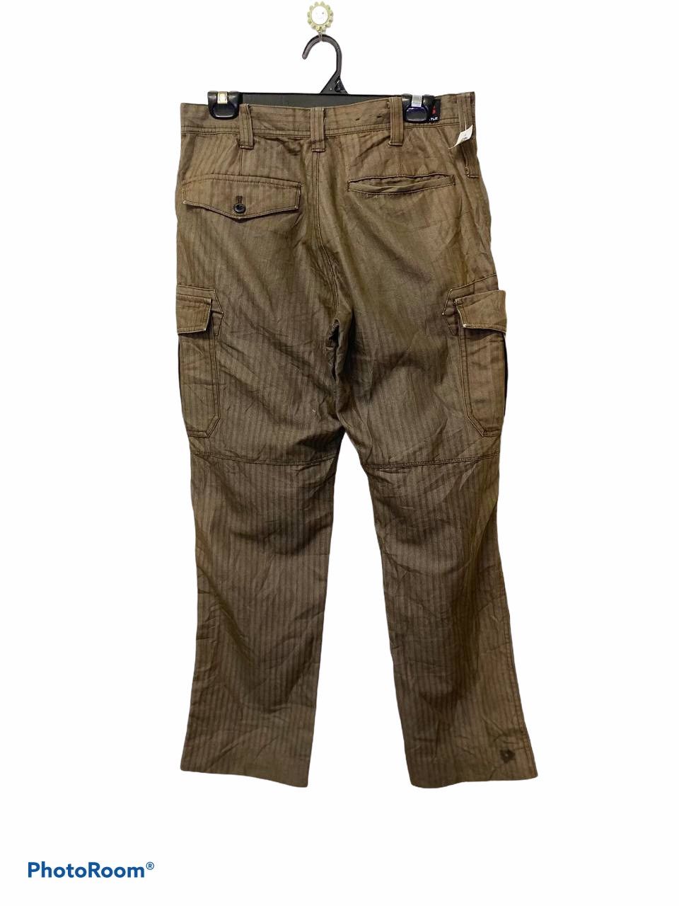 Japanese Brand Burtle japanese brand herringbone cargo pants multi pocket Size US 32 / EU 48 - 2 Thumbnail