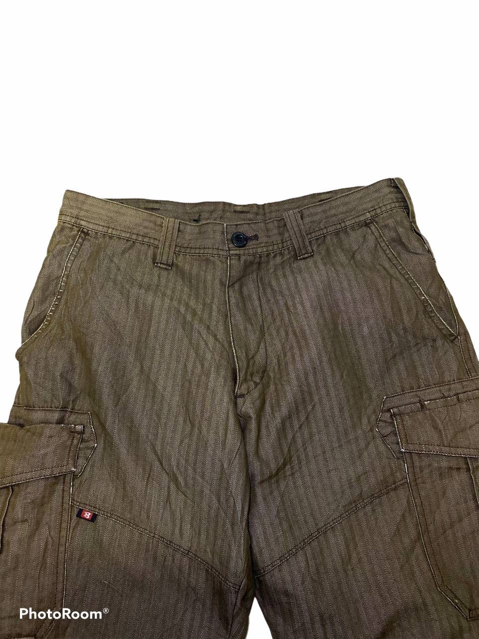 Japanese Brand Burtle japanese brand herringbone cargo pants multi pocket Size US 32 / EU 48 - 6 Thumbnail