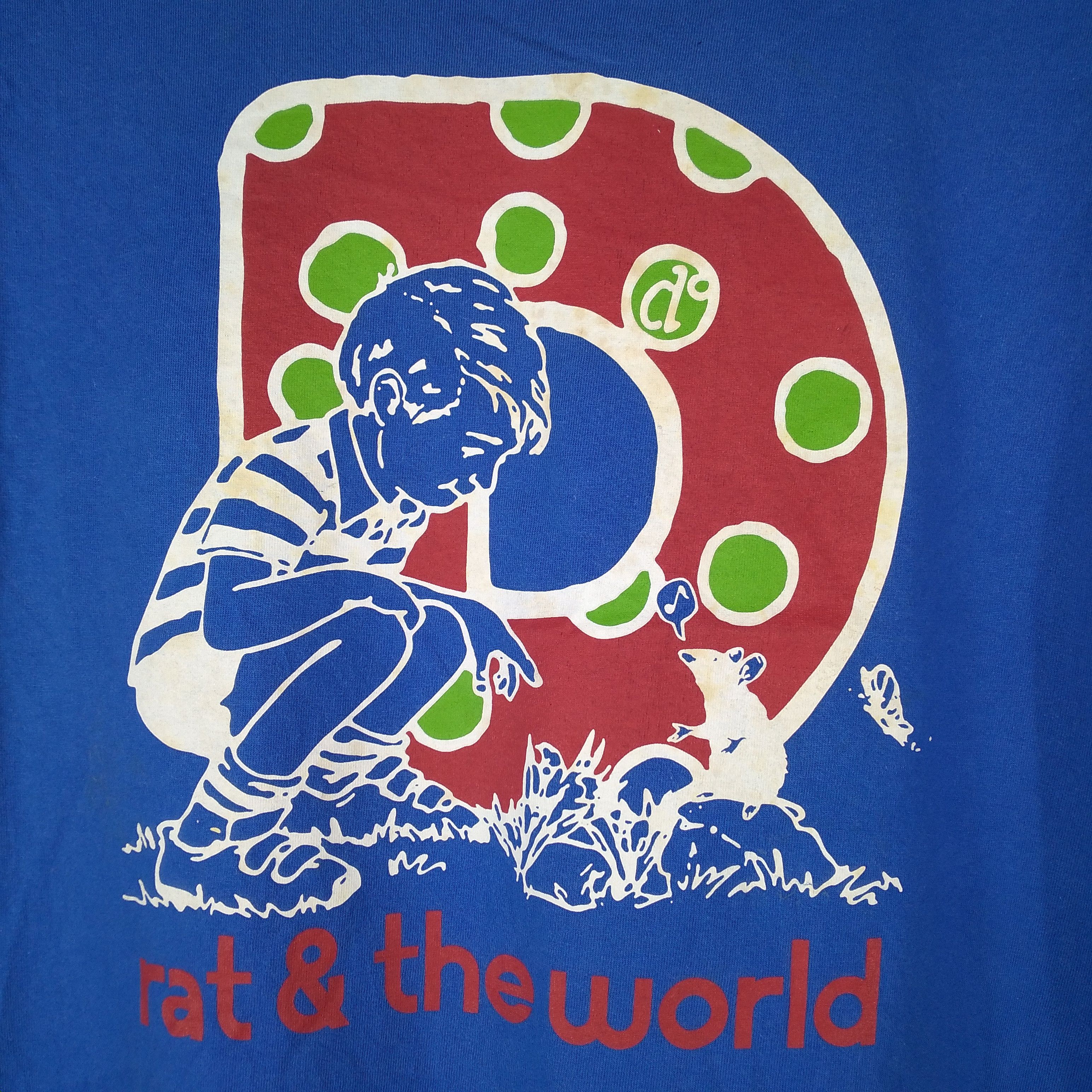 Babylon × Japanese Brand × Vintage Japanese Brand Doarat Rat & The Blue Big Print Tee Size US M / EU 48-50 / 2 - 2 Thumbnail